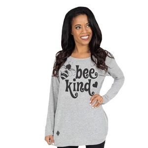 Simply Southern Bee Kind Twist Back Sweater
